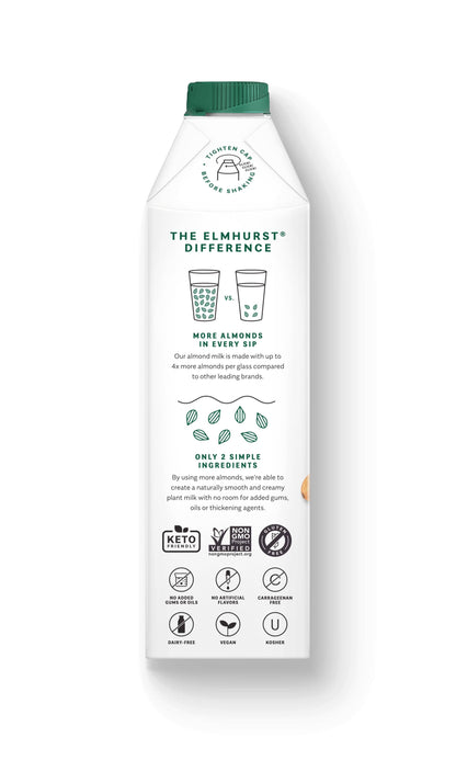 Elmhurst 1925 - Unsweetened Almond Milk, 32oz