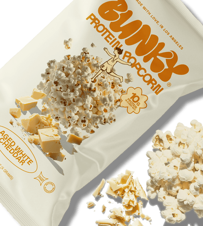 Bunky's Aged White Cheddar Protein Popcorn