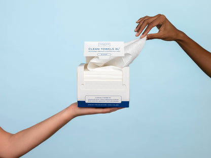 Clean Skin Club - Clean Towels™ XL, Disposable Face Towels, 50 Count