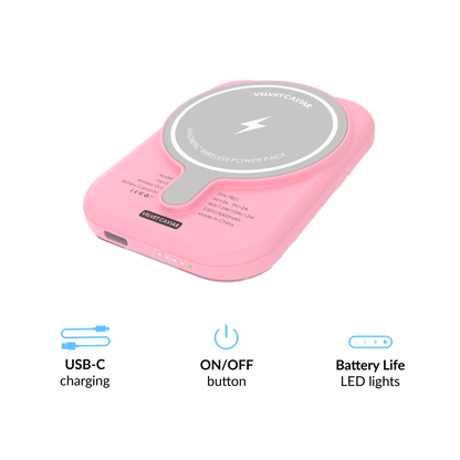 VELVET CAVIAR - Wireless Phone Charger - Pink Vibe Checkered
