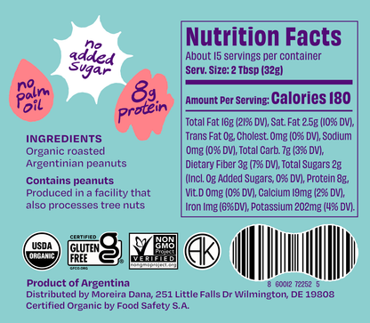 One Trick Pony - Organic Unsalted Peanut Butter