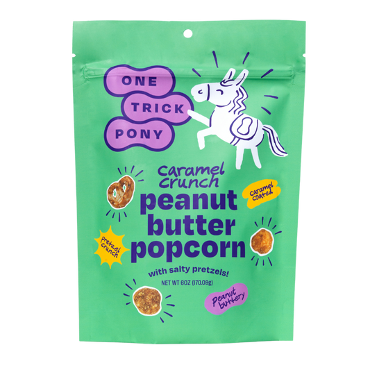 Caramel Crunch Peanut Butter Popcorn by One Trick Pony
