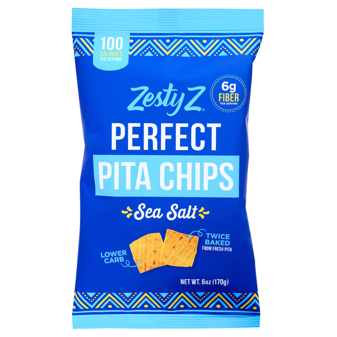 Zesty Z Fiber Pita Chips - Sea Salt 6 oz