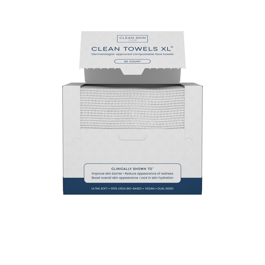Clean Skin Club - Clean Towels™ XL, Disposable Face Towels, 50 Count