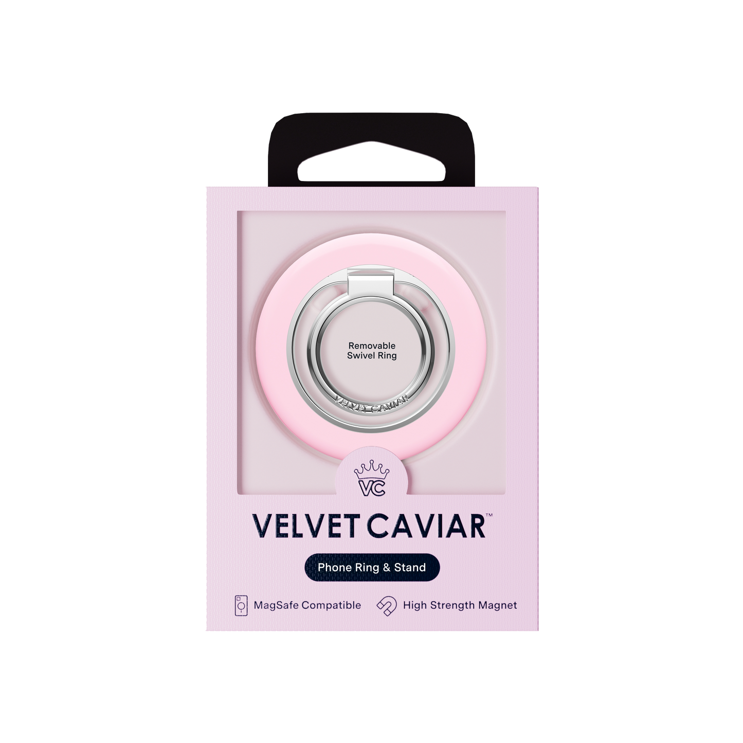 VELVET CAVIAR - Magnetic Phone Ring & Stand- Strawberry Milk