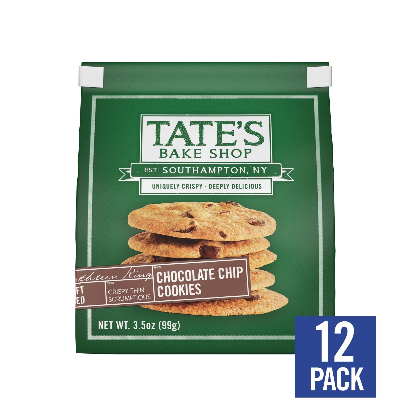 Tate's Bake Shop - Chocolate Chip Cookies | 3.5oz | 12 Count